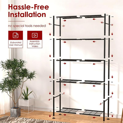 5-Tier Heavy Duty Metal Storage Shelving Unit