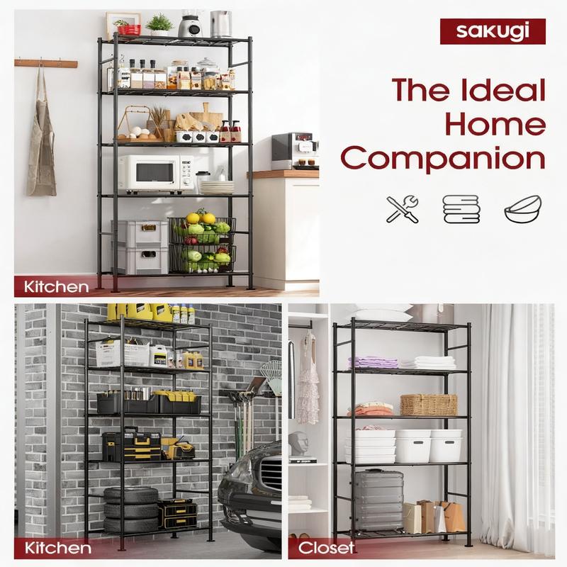 5-Tier Heavy Duty Metal Storage Shelving Unit